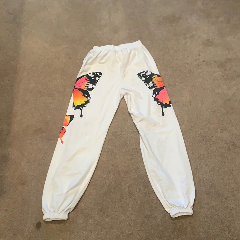 Butterfly printed joggers